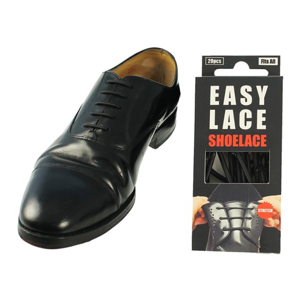 Easy Lace Silicone Shoelaces - Round - Box Of...
