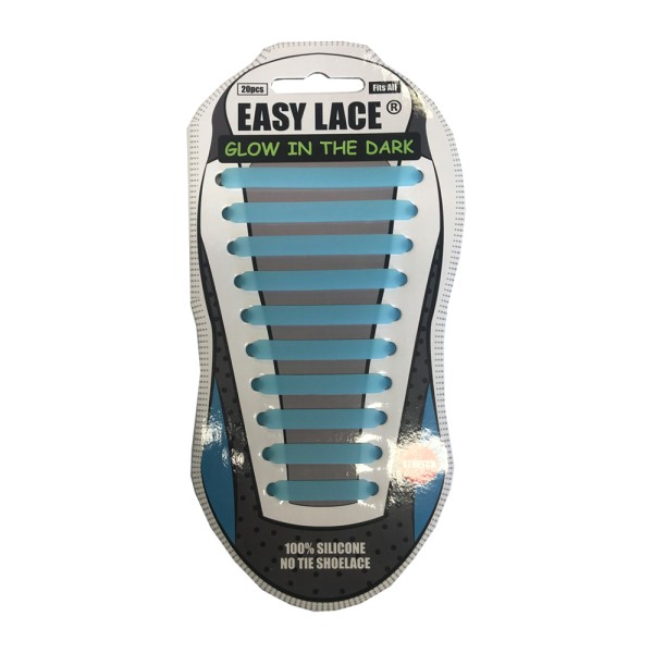 Easy Lace Silicone Shoelaces - Flat Glow in...