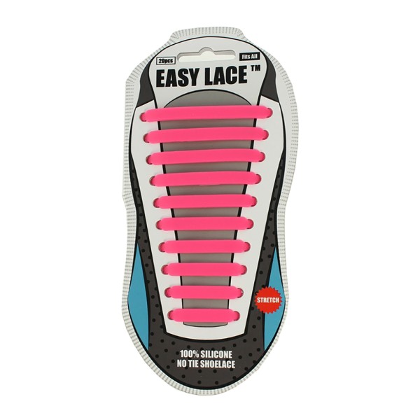 Easy Lace Silicone Shoelaces - Flat - Card Of...