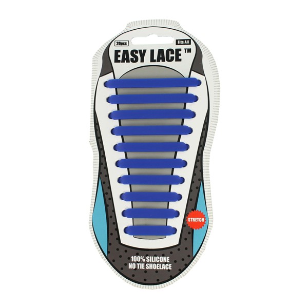 Easy Lace Silicone Shoelaces - Flat - Card Of...